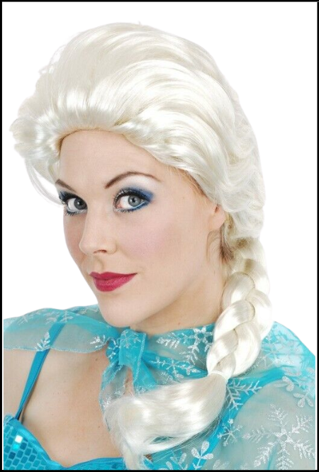 Elsa Wig Frozen Princess Fancy Dress