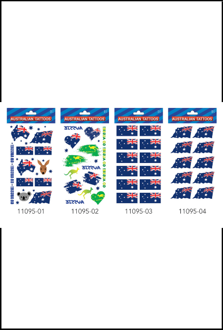 Australia Day Temporary Tattoos