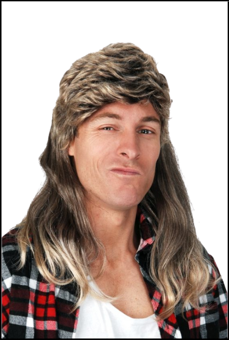 Men's Billy Mullet Wig in Blonde