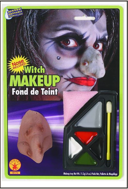 This witches makeup kit includes a 5 colour makeup tray, a witches nose, sponge, applicator and the instructions. This kit is great for that Halloween fancy dress/costume party. Shop online or instore at Singapore Charlie Cairns Australia.