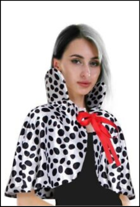 Adult's Spotted Capelet Costume Accessory for Cruella De Vil
Shop online or instore at Singapore Charlie Cairns Australia