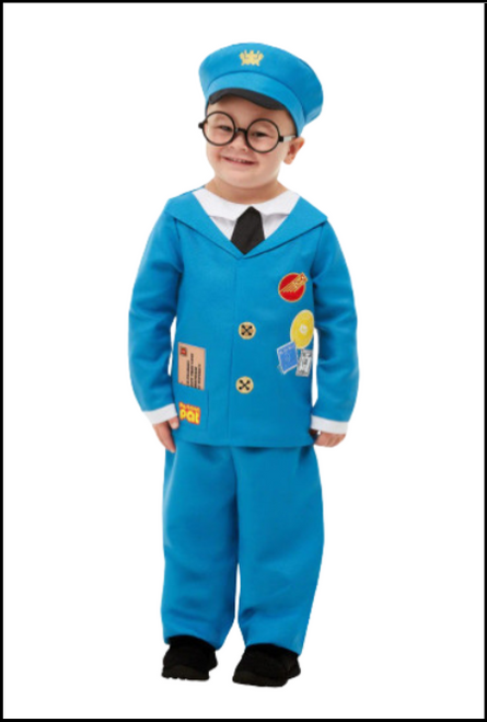 Postman Pat Costume for Kids Fancy Dress Party