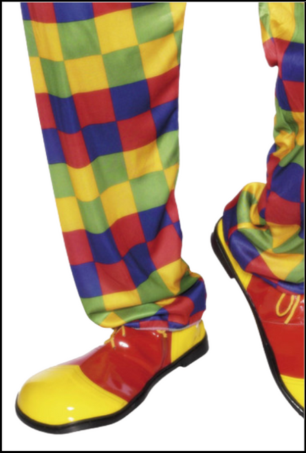 Deluxe Clown Costume Jumbo Red and Yellow Shoes