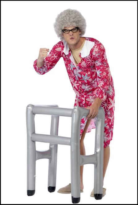 This inflatable gray zimmer frame is the perfect accessory for any elderly costumes that you may be planning for your next fancy dress evening or school get together. Shop online or instore at Singapore Charlie Cairns Australia.