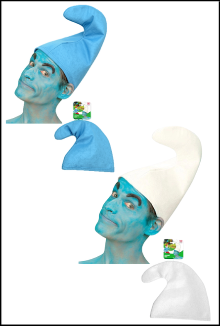 Adults white Gnome hat for Smurf themed fancy dress costumes
