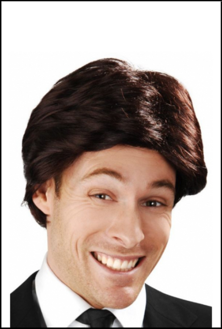 Anchor Man Brown Costume Wig, Fancy Dress Parties, Movie character, Nerd wig, Shop online or instore at Singapore Charlie Cairns Australia.