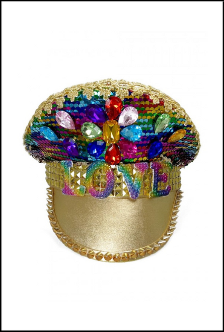 Have everyone asking about your sparkling rainbow sequined hat on any occasion with this groovy bling cap. Perfect for pride themed parties, carnivals, shows, gigs, concerts, festivals, events, parades, mardi gras or raves. One size fits most. Get everyone looking. Shop online or instore at Singapore Charlie's Cairns Australia.