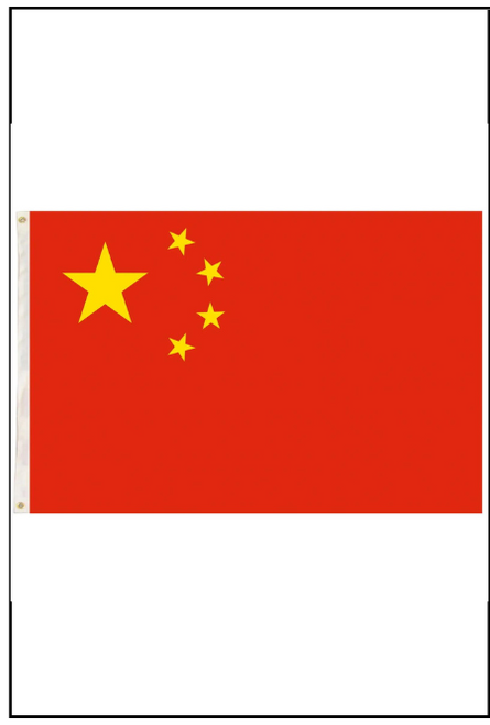 China Flag with eyelets 90xm 150cm