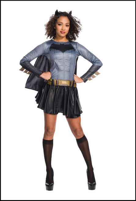 Batgirl Digital Print Fancy Dress or Halloween Costume for Women