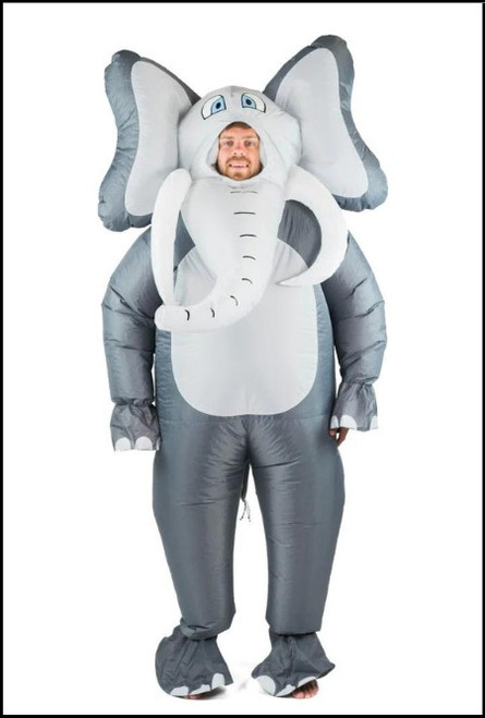Don't let your costume be the elephant in the room at your next costume party. If you don't want to be irr-elephant, then jump into our full body elephant costume! You're sure to steal the show in this hilarious costume. It's great for a themed event or Carnival season! 

One size fits most adults.
Perfect for Halloween or Carnival season. 
Easy and simple one piece slip on.
Fan inflates costume in seconds & lasts up to 7 hours.
Requires 4 x AA batteries (not included).

Shop Online or instore at Singapore Chalie's Cairns Australia.