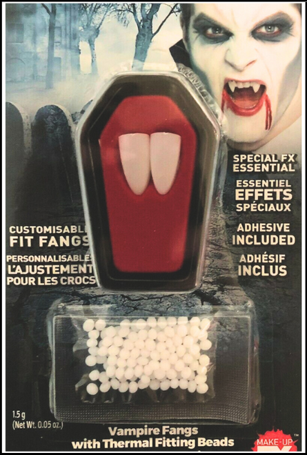 Transform your Halloween look with these scary, horrifying fangs.

Includes thermal fitting beads
Perfect to wear for your Halloween House Party or Trick Or Treating.
Comfortable to wear.

Shop online or instore at Singapore Charlie Cairns Australia.