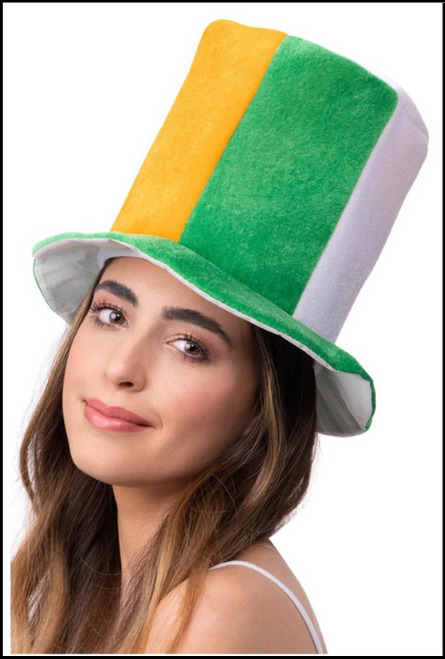 Deluxe St Patrick's Day Top Hat, Fancy Dress Party. Shop online or instore at Singapore Charlie Cairns Australia.