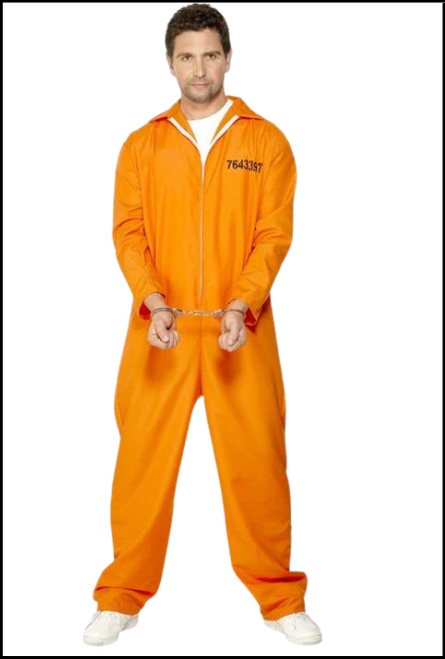 Do your jail break to your next cops and robbers party in this escaped convict costume. This costume comes with the boiler suit only (other items not included). Shop online or instore at Singapore Charlie's Cairns Australia.