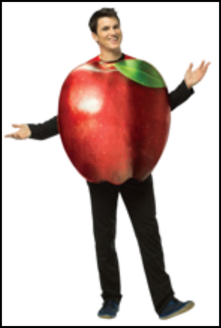 Are you looking for a fun costume for your next party or for dress up day at work? Then this Apple costume is for you! Who wouldn't want to dress up as a gigantic fruit?! One size fits most, One piece Apple Tunic only. Shop online or instore at Singapore Charlie Cairns Australia.