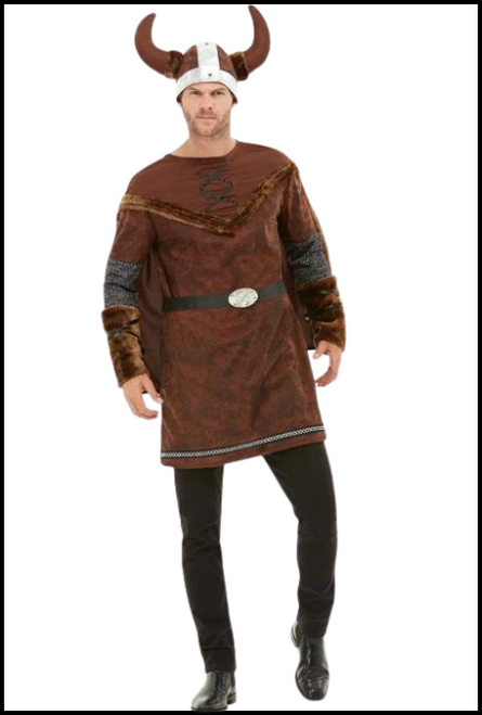 For your next fancy dress or themed party why not be a little different and be a Viking barbarian for it. This costume includes the tunic, cape and helmet. Belt and pants are NOT included. 
Shop online or instore at Singapore Charlie Cairns Australia.