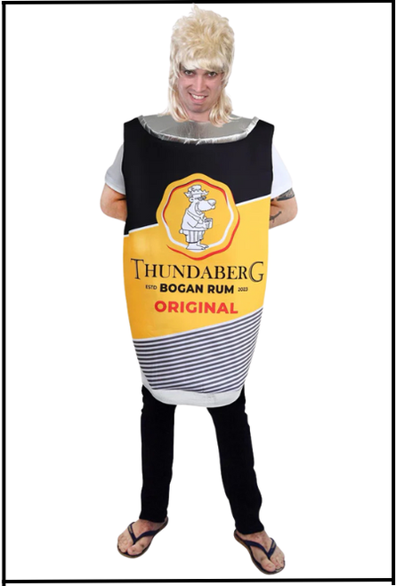 Thundaberg Bogan Rum Costume, Aussie Beer, Australia Day, Fancy Dress, Bux Night, Shop online or instore at Singapore Charlie Cairns Australia.