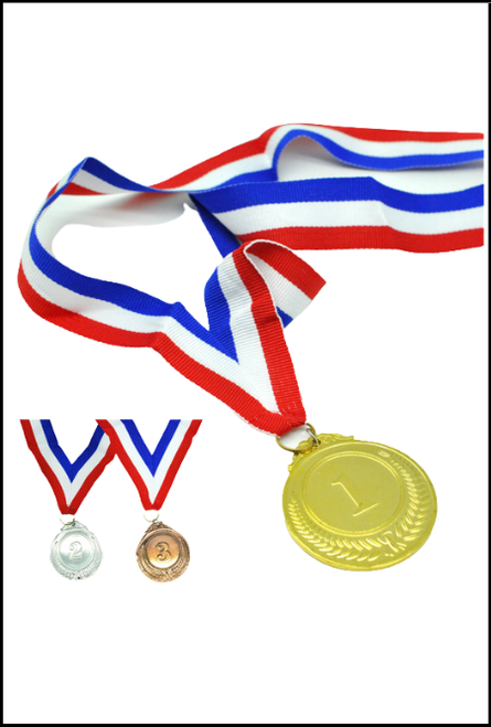 3 Piece Plastic Gold Medals, Winner, Competition, tournament, match,
 shop online or instore at Singapore Charlie Australia.