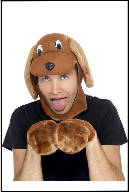 Dog kit brown dress up party costume, Available instore or online at Singapore Charlie Cairns Australia