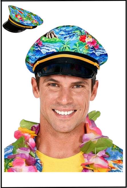 Tropical, Hawaii, captain, hat, Shop online or instore at Singapore Charlie Cairns Australia