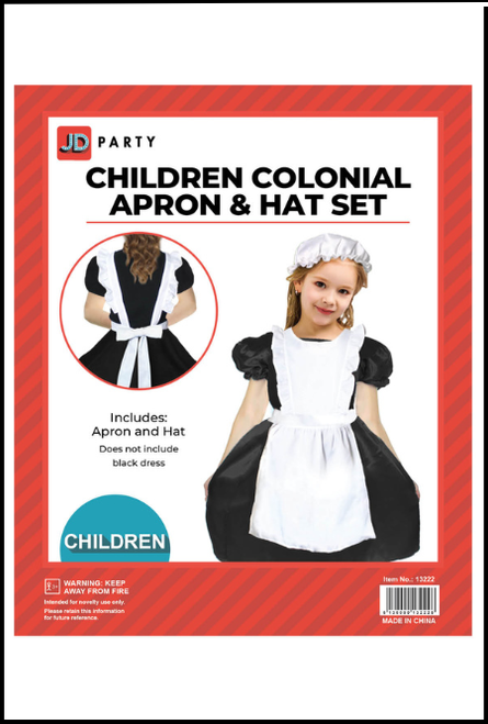colonial, apron, bonnet, old lady, grandma, Shop instore or online at Singapore Charlie Cairns Australia.