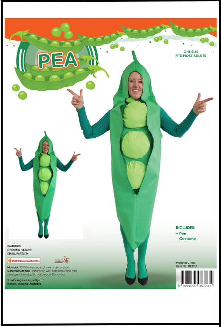 pea, food costume, Shop online or in store at Singapore Charlie Cairns Australia