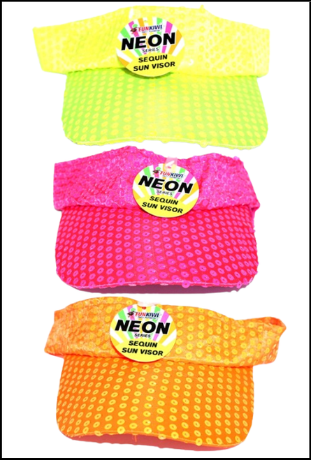 Neon visors Great for the 80's - 90's theme fancy dress theme costume party. 
Available online or instore at Singapore Charlie Cairns Australia