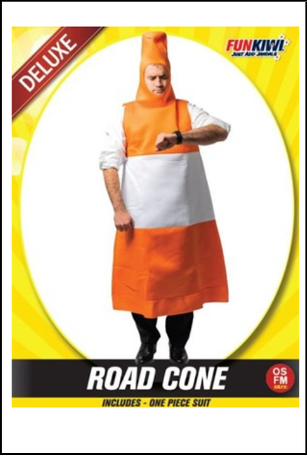 Traffic Cone one piece fancy dress costume suit 
Shop online or instore at Singapore Charlie Cairns Australia