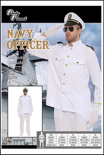 Sailor man fancy dress themed costume 
Shop instore or online at Singapore Charlie Cairns Australia