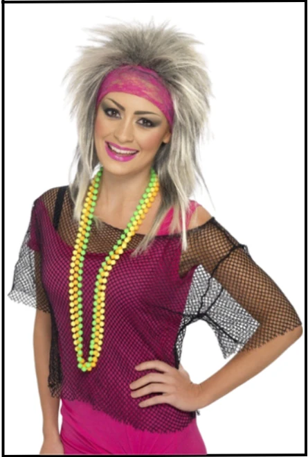 Fishnet Vest, 80's Punk, Themed Fancy Dress, 
Available online or instore at Singapore Charlie Cairns Australia