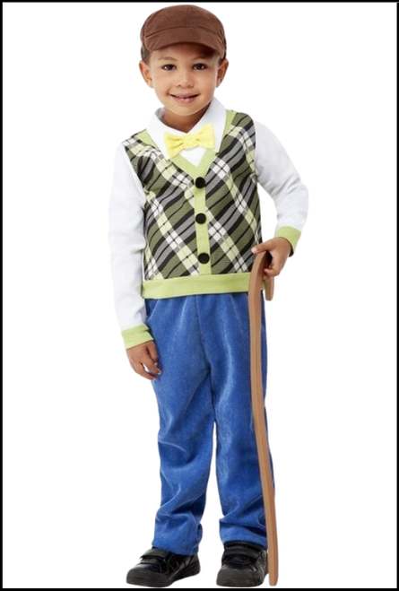 Old man toddles costume 
Shop instore or online at Singapore Charlie Cairns Australia