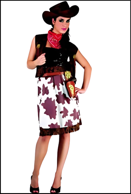 Cowgirl costume 
Shop instore or online at Singapore Charlie Cairns Australia
