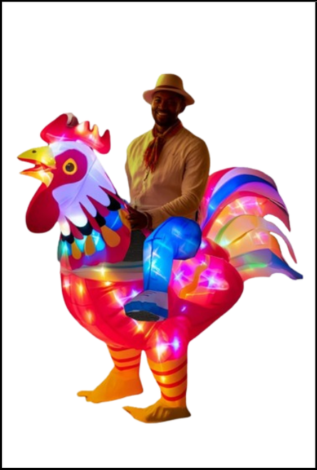 Inflatable Rooster Costume, Fancy Dress, Adult, Funny, Shop online or instore at Singapore Charlie Cairns Australia.
