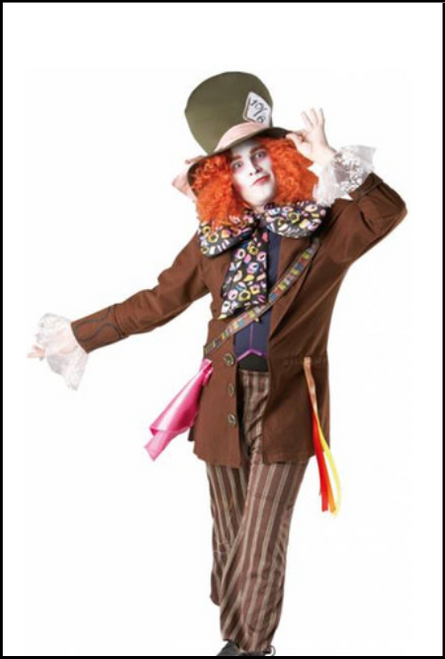 Mad Hatter Deluxe Costume for Adults, Disney's Alice in Wonderland Theme. Shop online or instore at Singapore Charlie's Cairns Australia.