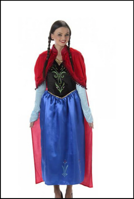 Become the fiesty Princess Anna of Arendelle Frozen fancy dress costume. Dressed for any adventure thrown at her the Princess tries her best with the least amount of gracefulness. Shop online or instore at Singapore Charlie's Cairns Australia