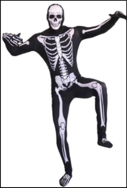 Adult's Skeleton, Invisible bone man Skeleton Jumpsuit 
Halloween, Fancy Dress.
Shop online or instore at Singapore Charlie Cairns Australia.