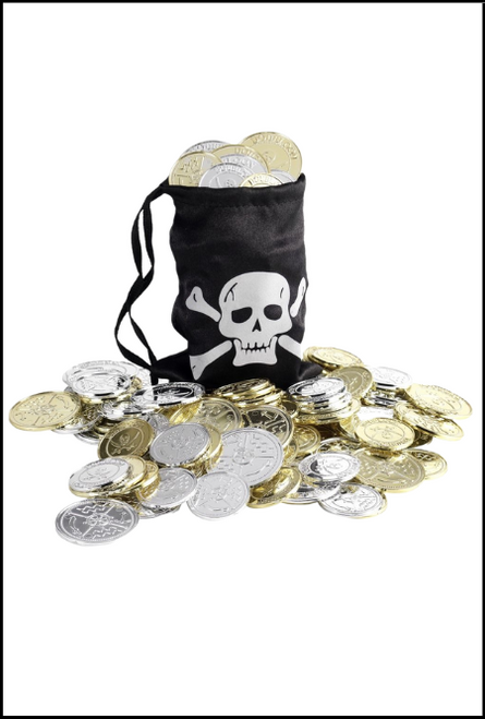 Pirate Coins and Pouch Accessory