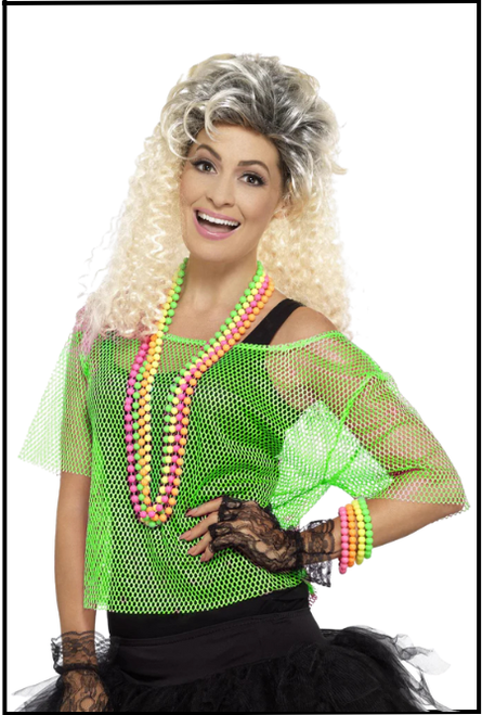 Fishnet Vest, 80's Punk, Themed Fancy Dress, Singapore Charlies Costume Shop Cairns Australia Buy online or instore
