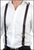 Brown Leather Look Suspenders Accessory for Fancy Dress Costume