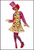 Clown Lady Costume for Women's Circus Themed Dress Up