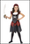 Pirate Skull & Crossbones Girl Costume for Kids Dress Up Party