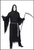 Grim Reaper Halloween Costume Hooded Robe with belt & mask