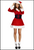 Hooded Santa Costume for Women's Christmas Dress Up Party