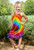 Piper kids ball dress in rainbow perfect for shows, carnivals, concerts, gigs, festivals, or raves. Shop online or instore at Singapore Charlie's Cairns Australia.