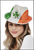 Irish sequin styled hat for the celabration of Paddy's day with the Irish flag colours with sequins for your St Patrick's day theme fancy dress party costume. Shop online or instore at Singapore Charlie's Cairns Australia..