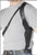 Leather look gun shoulder holster for police, gangster dress up costume