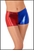 Red, Blue Booty Shorts, Harley Quinn costume, Fancy Dress, Shop online or instore at Singapore Charlie Cairns Australia.