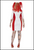 Women's Curves Zombie Nurse Costume Dress & Headpiece for Halloween Dress Up