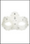 Crystal Lace Masquerade Eye Mask White. Shop online or instore at Singapore Charlie’s Cairns Australia.