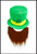 Fancy dress Saint Patrick's Day Irish Leprechaun Clover Hat & Beard. Shop online or in store at Singapore Charlie's Cairns Australia