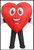 Fancy dress Inflatable Heart Costume, comes with costume and 1 battery operated fan pack, which takes 4x AA batteries (batteries not included). Shop online or instore at Singapore Charlie's Cairns Australia.